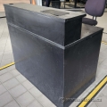Black Reception Service Desk w/ Cashier Transaction Counter